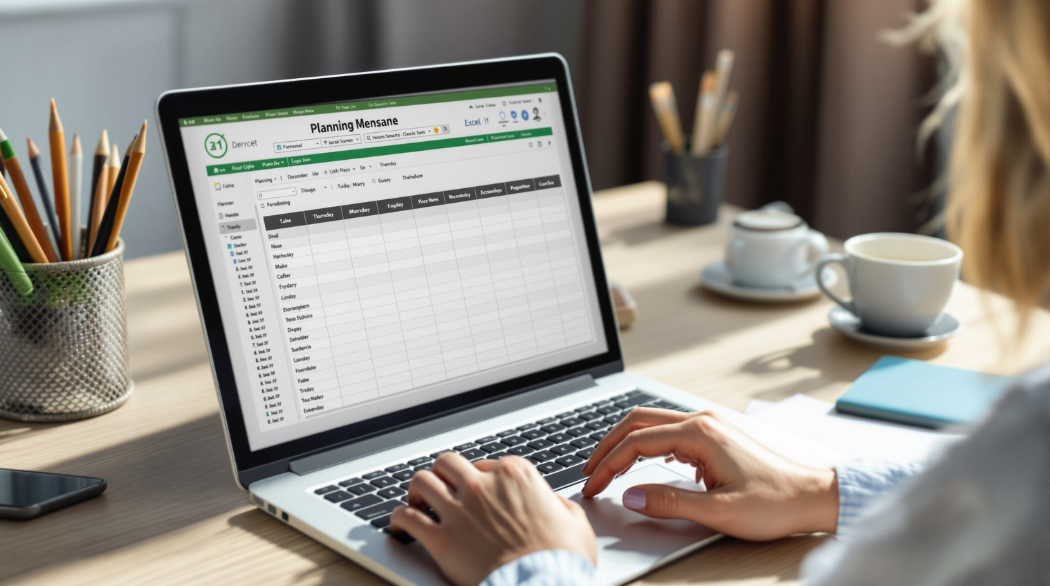 Planning ménage Excel : la méthode qui fait gagner 3h/semaine